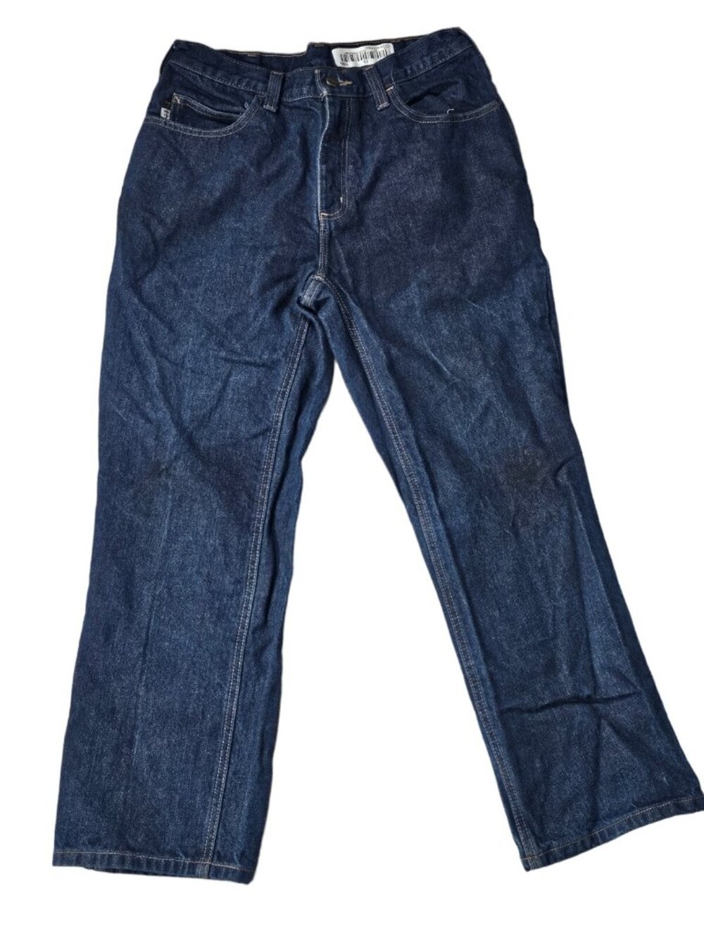 Carhartt Mens E7FR Chippewa Flame Resistant Work Jeans Size 34x28 Blue Denim